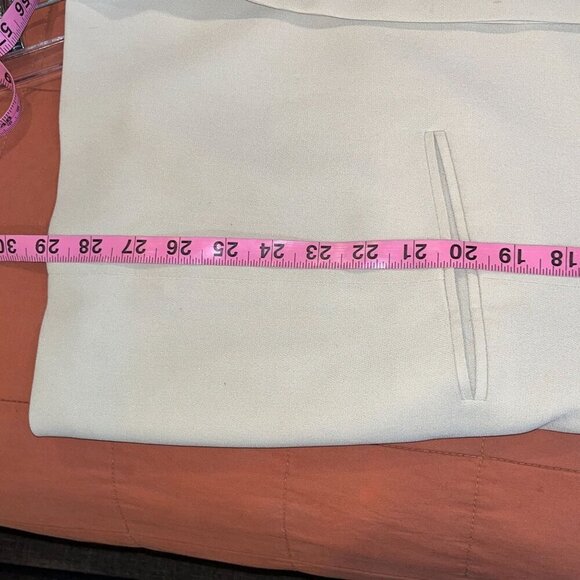 Emanuel Ungaro Beige Womens Blazer Size 12/46 Polyester & Polyurethane Made In K - Picture 8 of 8